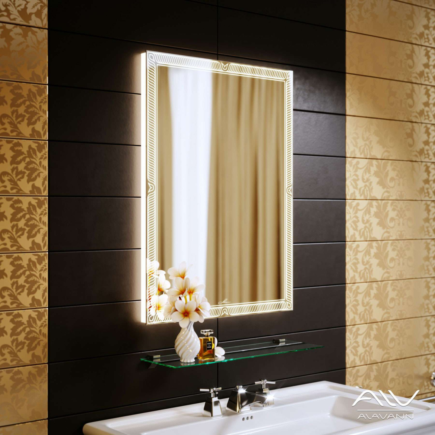 Зеркало Alavann Sonata 60 свет, ИК выключатель