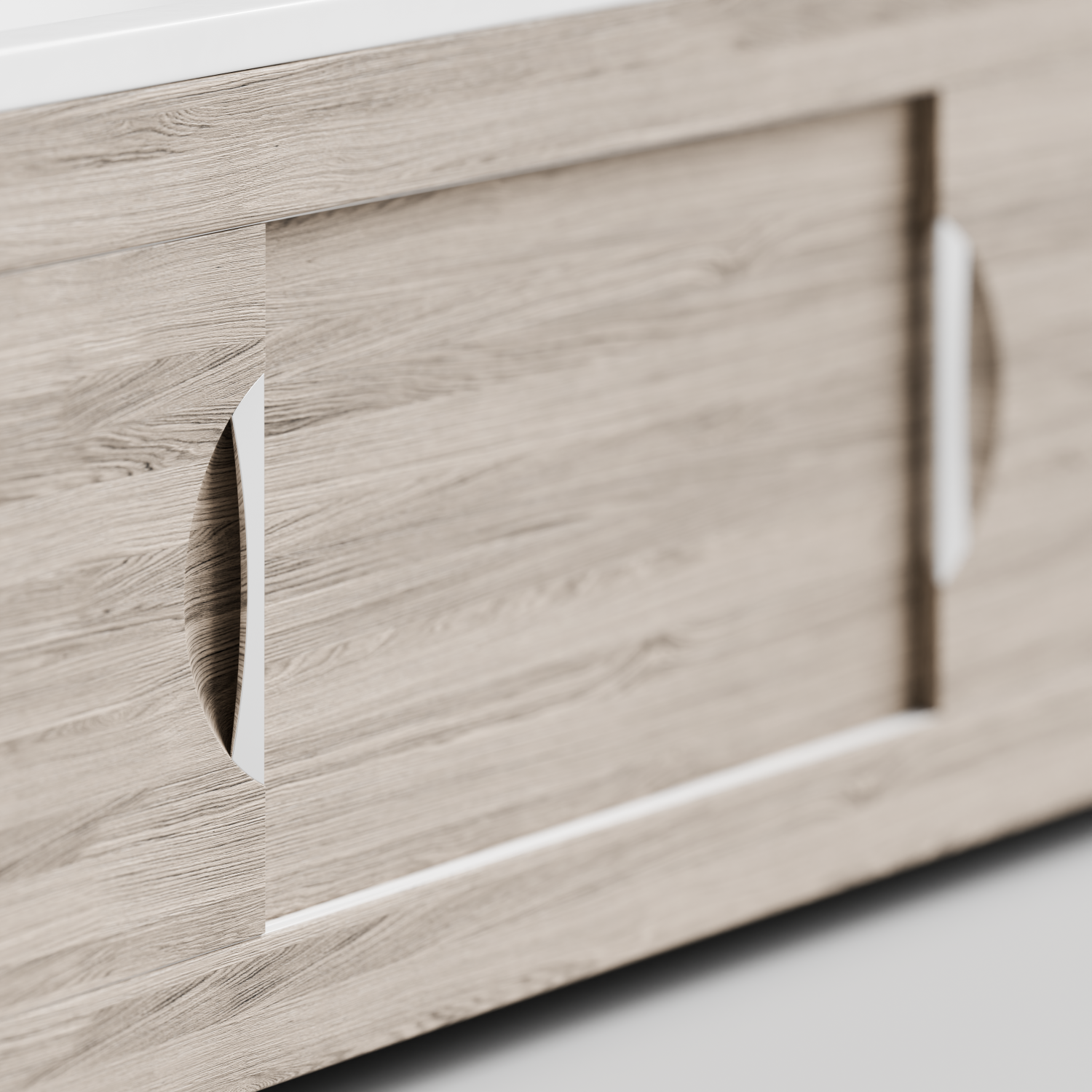 Экран под ванну Vod-ok Топ 180 раздвижной Дубослив ореховый светлый