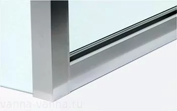 Душевой уголок WasserKraft Salm 27I22 100х90 прямоугольный, без поддона, прозрачное стекло, хром