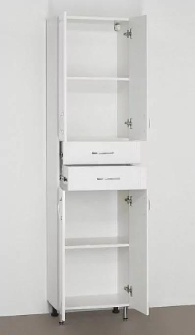 Пенал Style Line Стандарт 48 напольный, белый