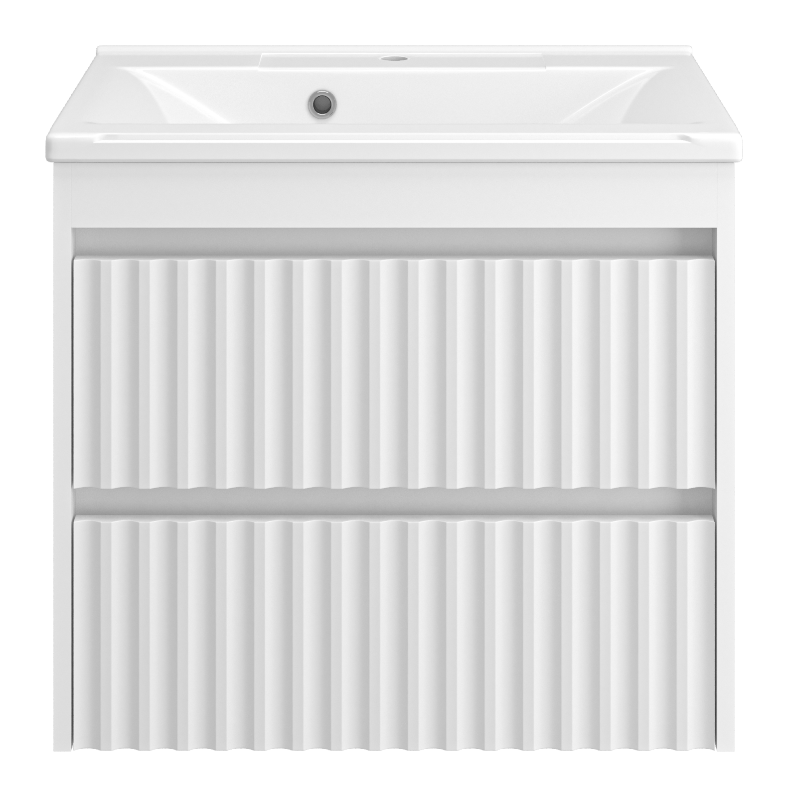 Тумба с раковиной Brevita Balaton 65 подвесная, белый