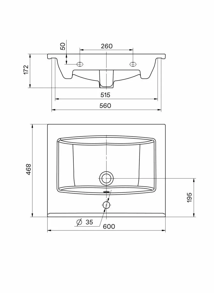 Тумба подвесная Асб-мебель Диана 60 с раковиной Элина 60, серый глянец/светлое дерево