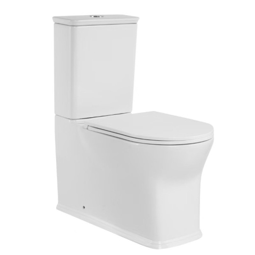 Унитаз SantiLine SL-5042T напольный, безободковый, моноблок, белый от магазина Vanna-Vanna.ru!