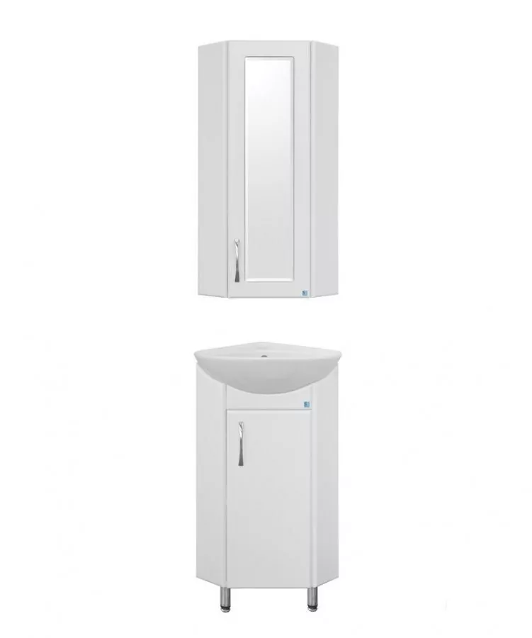 Шкаф навесной Style Line Эко Стандарт Веер 30 R, угловой, белый