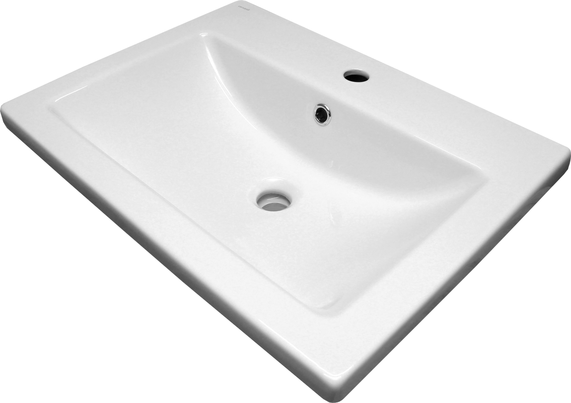 Тумба подвесная Vigo Geometry 60 с раковиной Como 60, белый