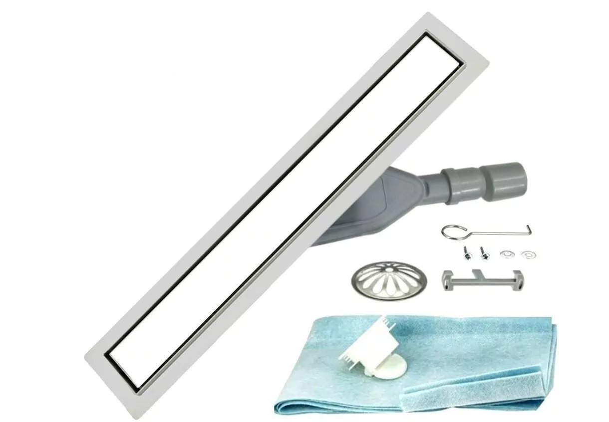 Душевой лоток ALMAes Laguna 700 LG70WH белое стекло