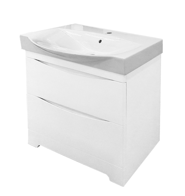 Тумба с раковиной Misty Элвис 85 белый