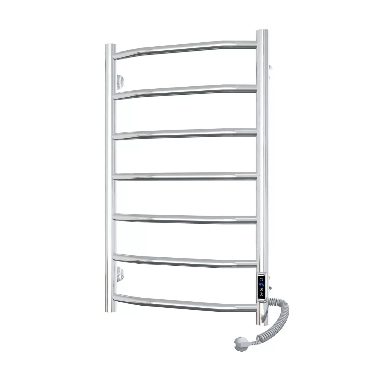 Полотенцесушитель электрический Laris Виктория П7 400х700 с терморегулятором, правый, хром