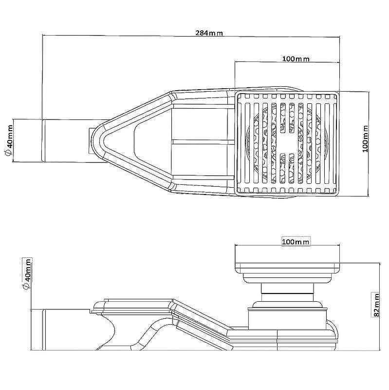 Трап душевой Esbano BOX-10MC