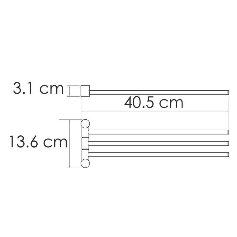 Полотенцедержатель WasserKraft K-1033BRUSHED GOLD матовое золото