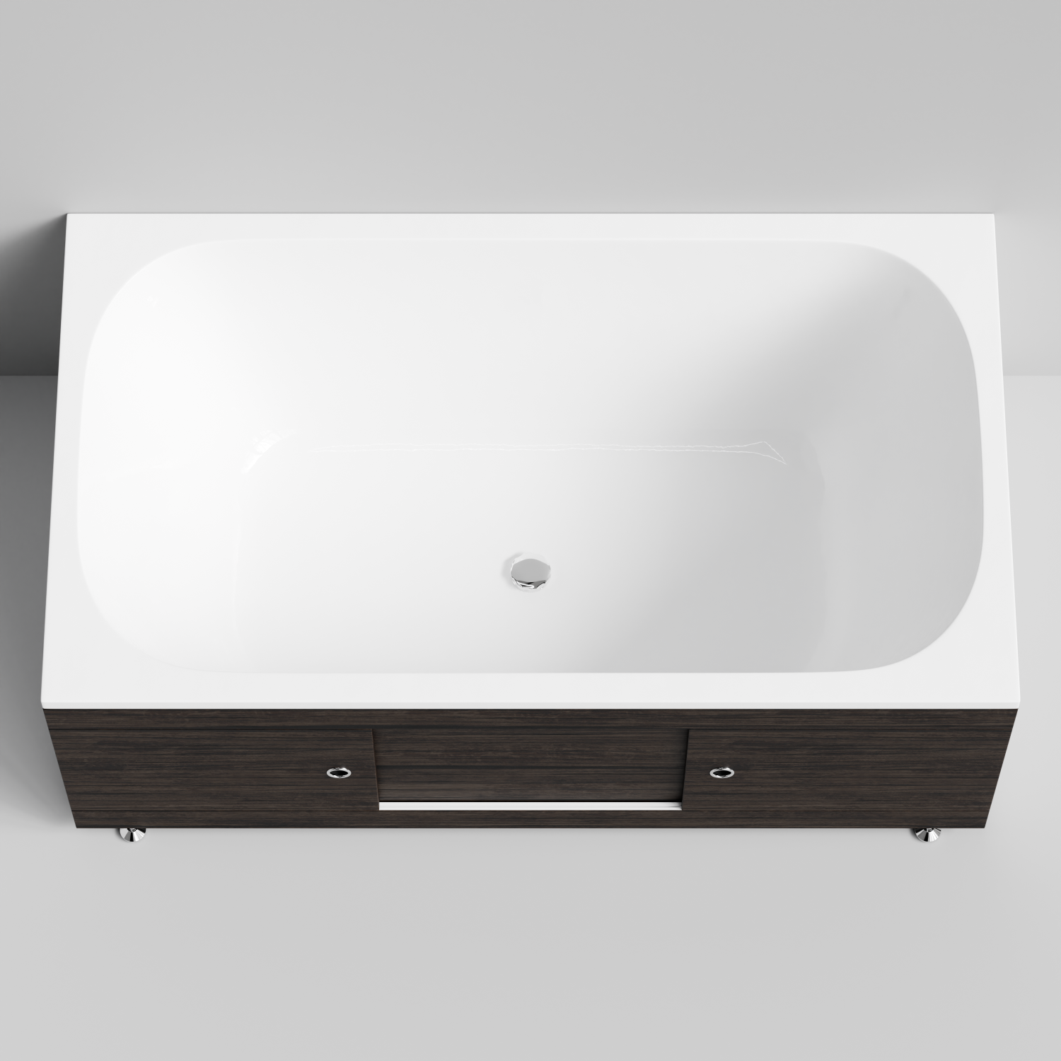 Экран под ванну купе Vod-ok 150 раздвижной венге