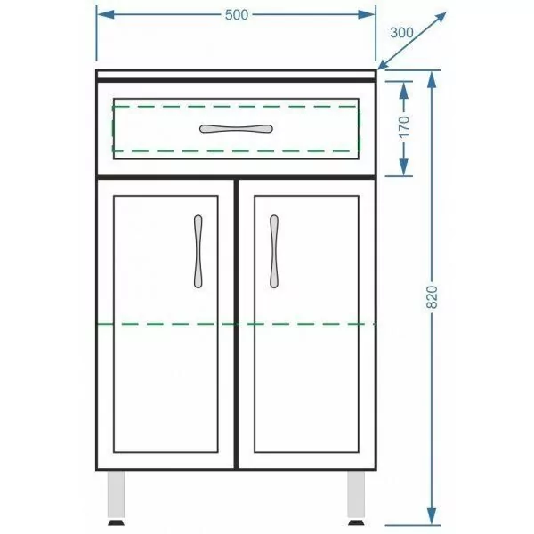 Тумба-комод Stella Polar Концепт 50 белая