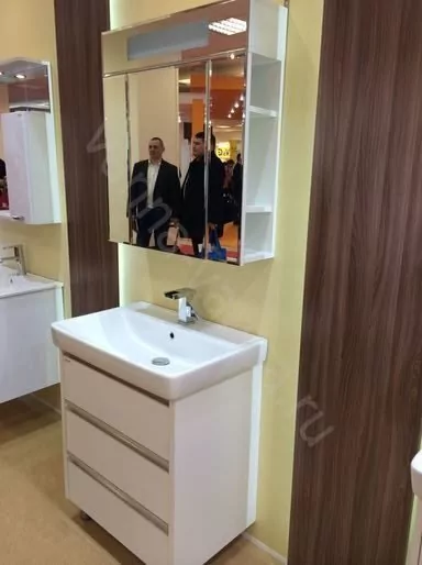 Тумба напольная Vod-ok Бридж 70 с раковиной Dreja Q 70, белая