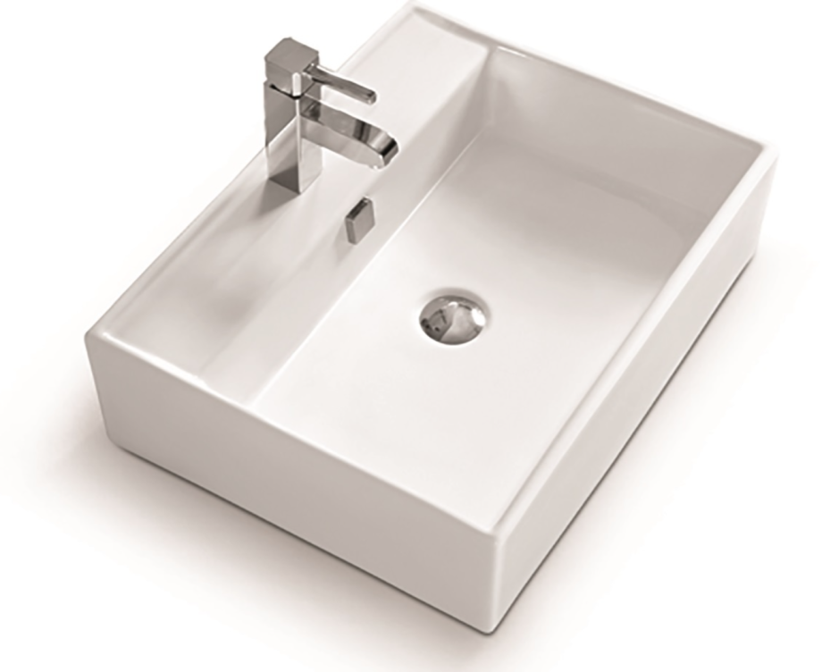 Раковина SantiLine SL-1002 накладная, белая