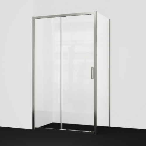 Душевой уголок WasserKraft Tauber 64S06 120х80 прямоугольный, без поддона, прозрачное стекло, никель