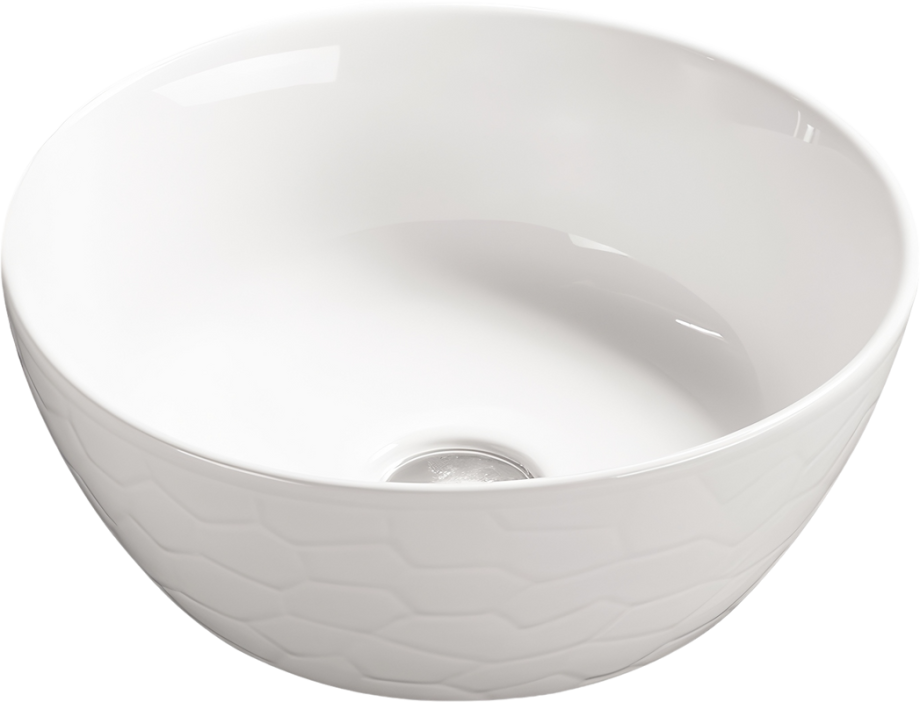 Раковина SantiLine SL-1038 накладная, белая