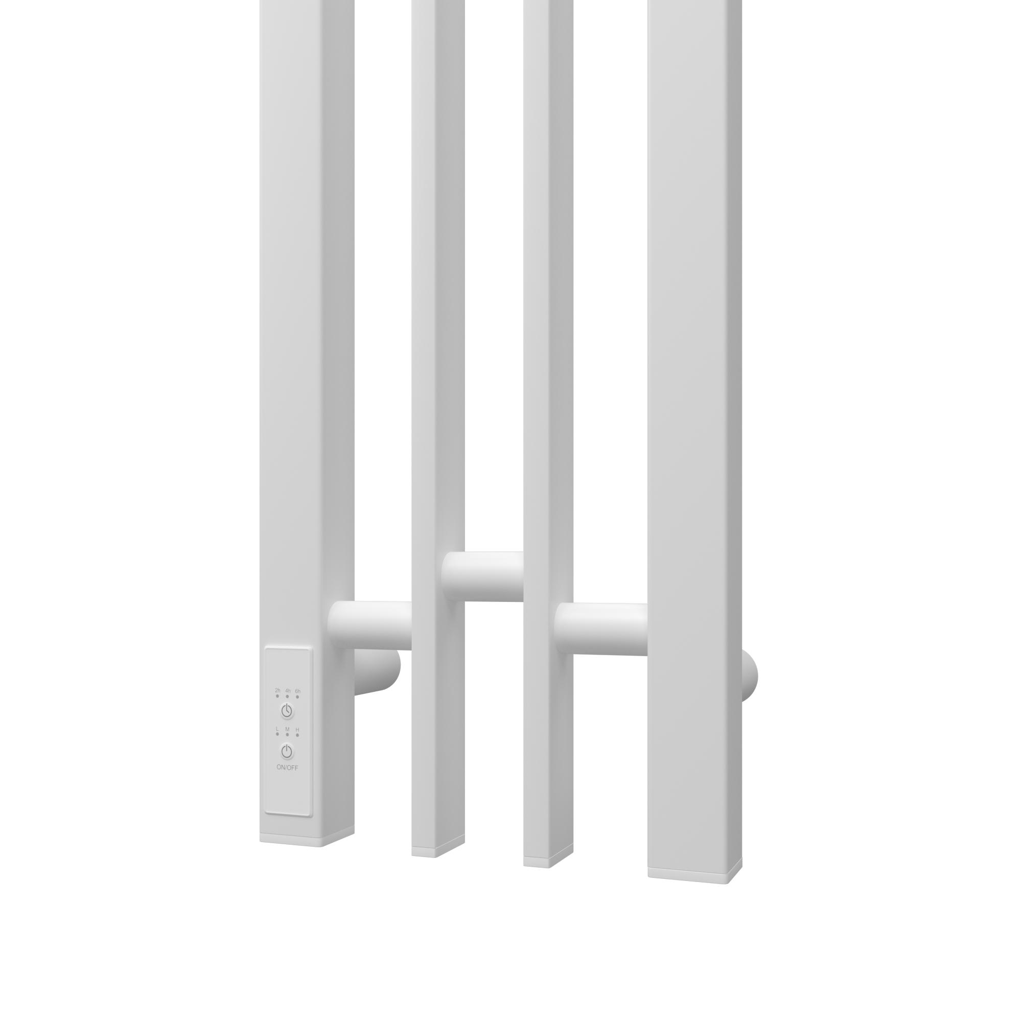 Полотенцесушитель электрический APEXTERMO Delta DL10182WM 800x140 с крючками, белый матовый