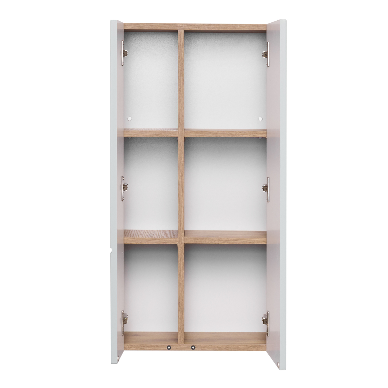 Шкаф навесной Aquaton Мишель 43 две двери, дуб рустикальный, фьорд