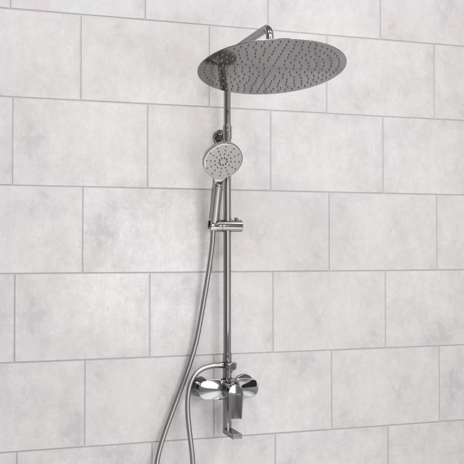 Душевая стойка WasserKraft A166.117.127.087.CH хром