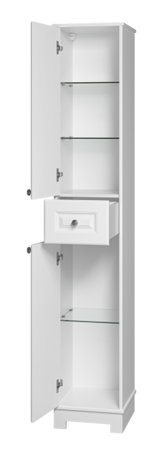 Пенал Misty Ларго 35 напольный, L, белый матовый