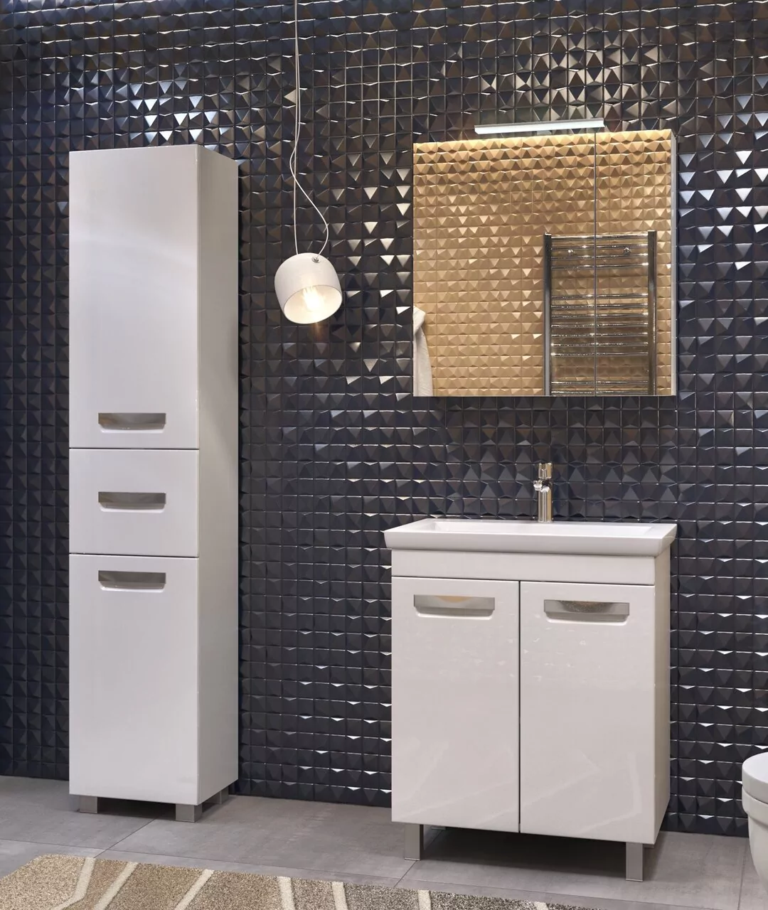 Пенал напольный Vigo Plaza 40 L/R, белый