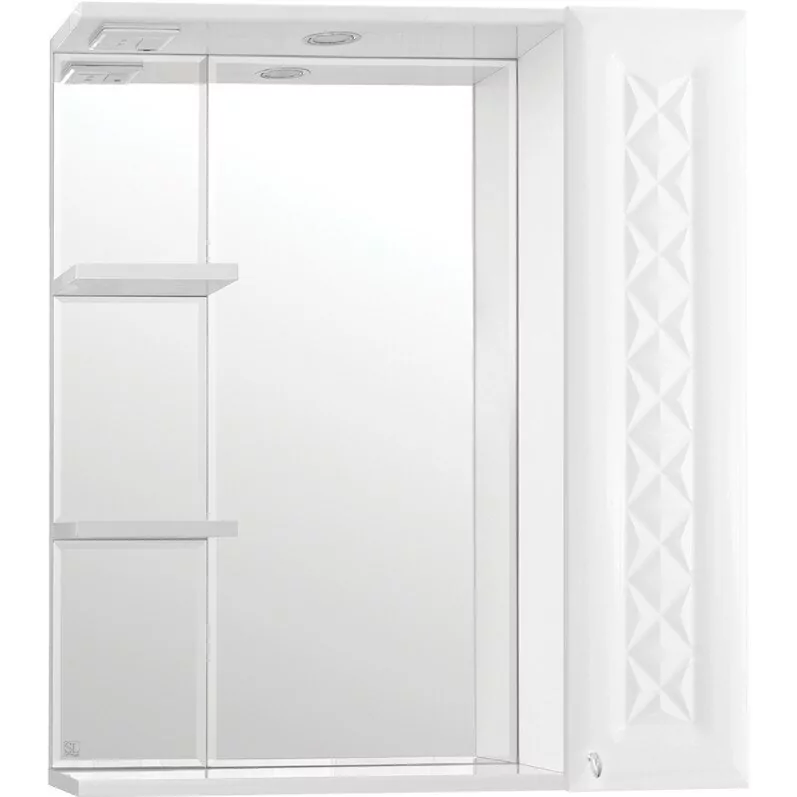 Зеркало-шкаф Style Line Канна 75/С R Люкс свет, белый