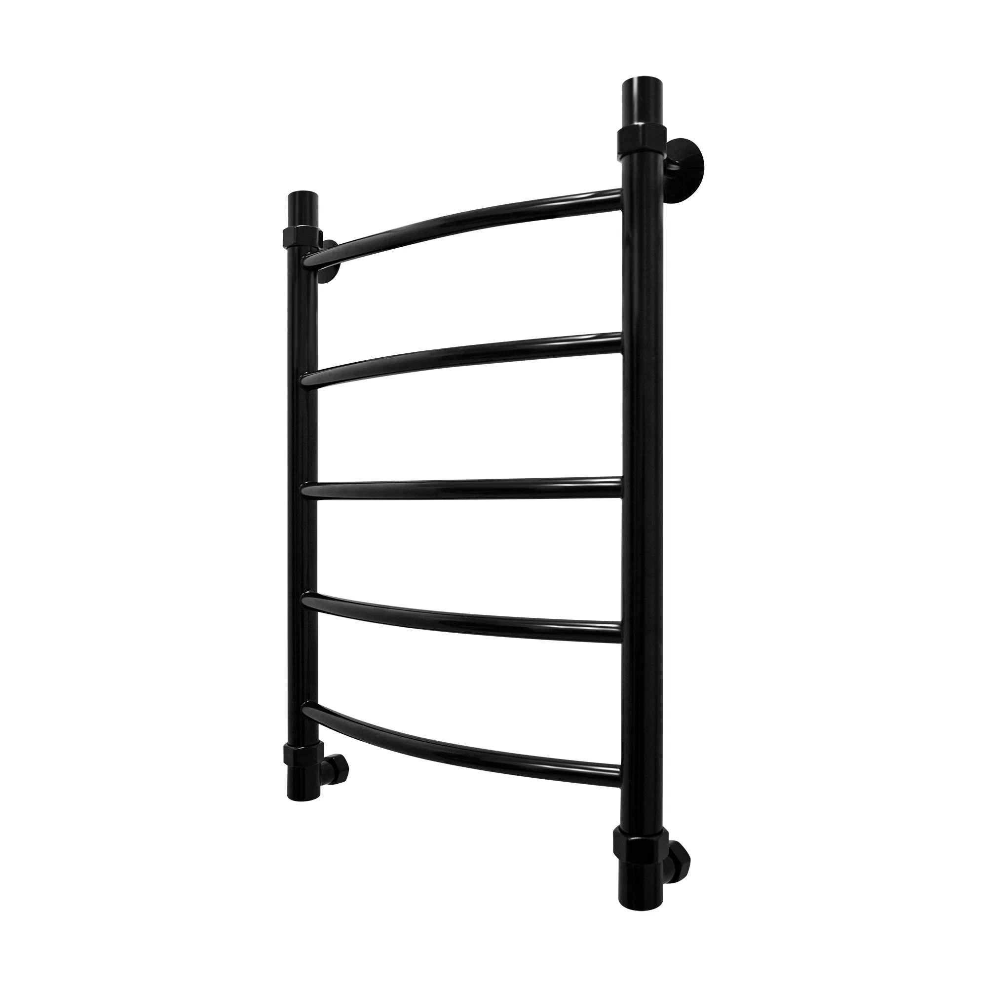 Полотенцесушитель водяной Energy Classic 600x400 черный матовый, тип "лесенка" нержавеющая сталь, подключение 3/4"