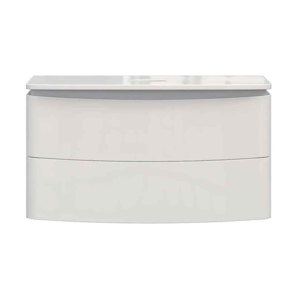 Тумба с раковиной подвесная Velvex Luna tp.LUN.80.2Y, 80 см