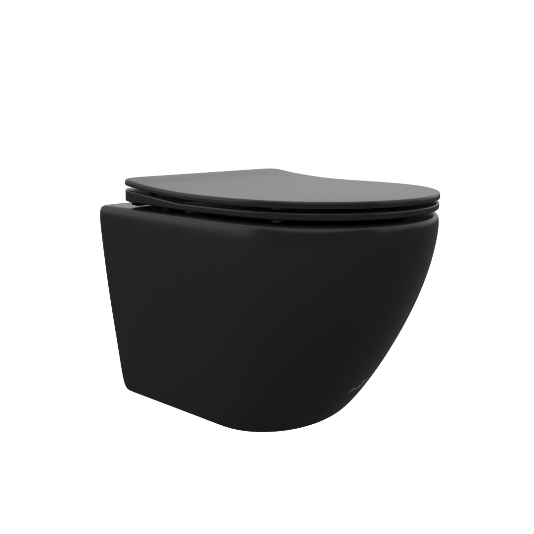 Унитаз Ceruttispa Ticino Aria MB CT8917 подвесной, черный матовый