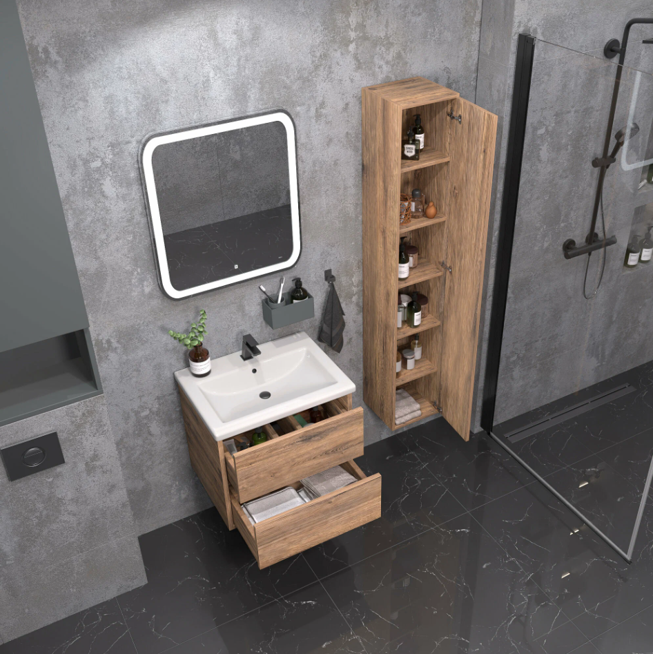 Пенал подвесной SanStar Siva Дуб веллингтон табак