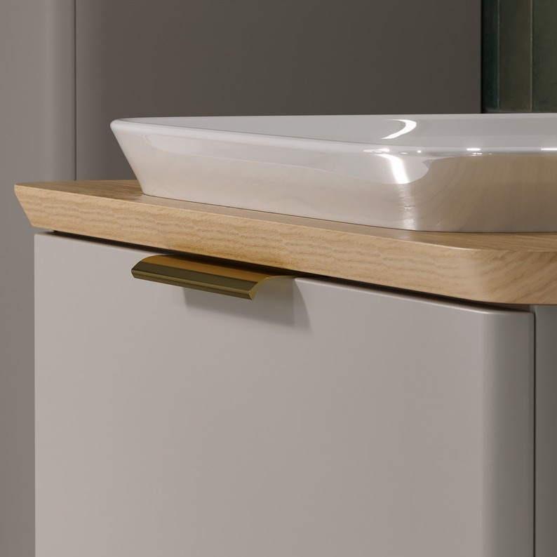 Тумба подвесная EQUIL Desert 80 со столешницей, амарок