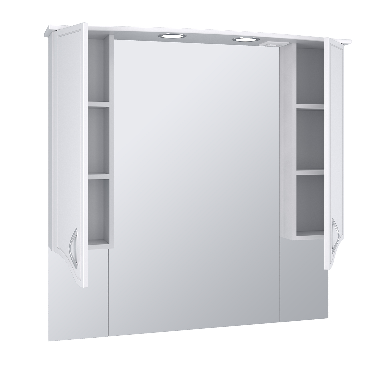Зеркало с шкафчиком Runo Севилья 105 белый