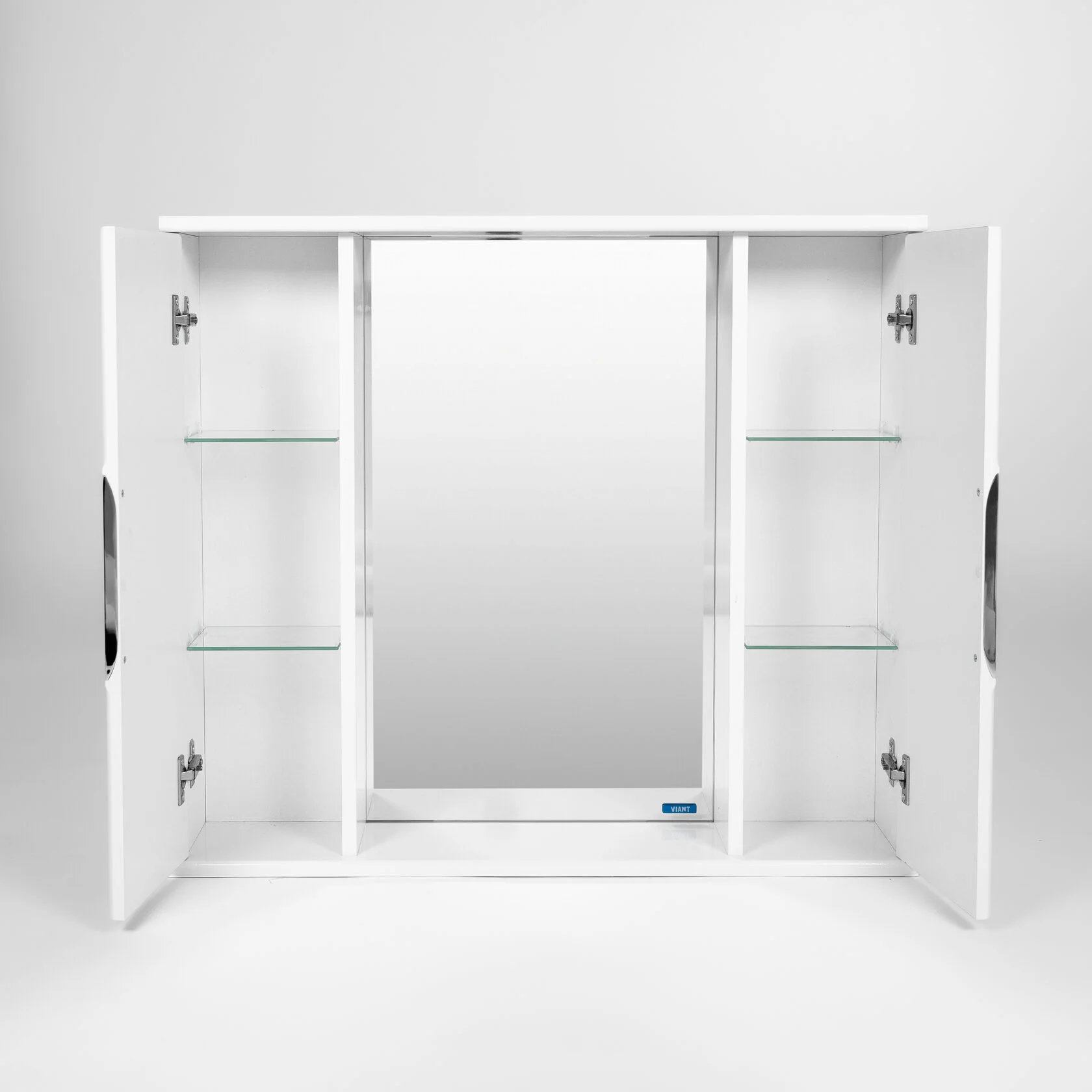 Зеркало с шкафчиком Viant Лима 100 R белый
