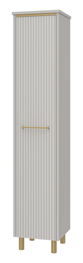 Пенал Brevita Elche 35 напольный/подвесной, L, серый кашемир/золото