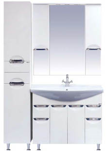 Тумба с раковиной Misty Орхидея 105 белый