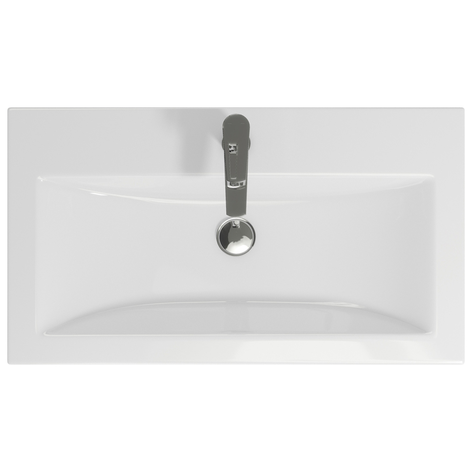 Тумба подвесная Vigo Finlay 800-0-1 с раковиной Como 80, 1 ящик, белый