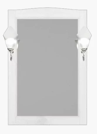 Зеркало ValenHouse Эллина 65 свет, белый, хром