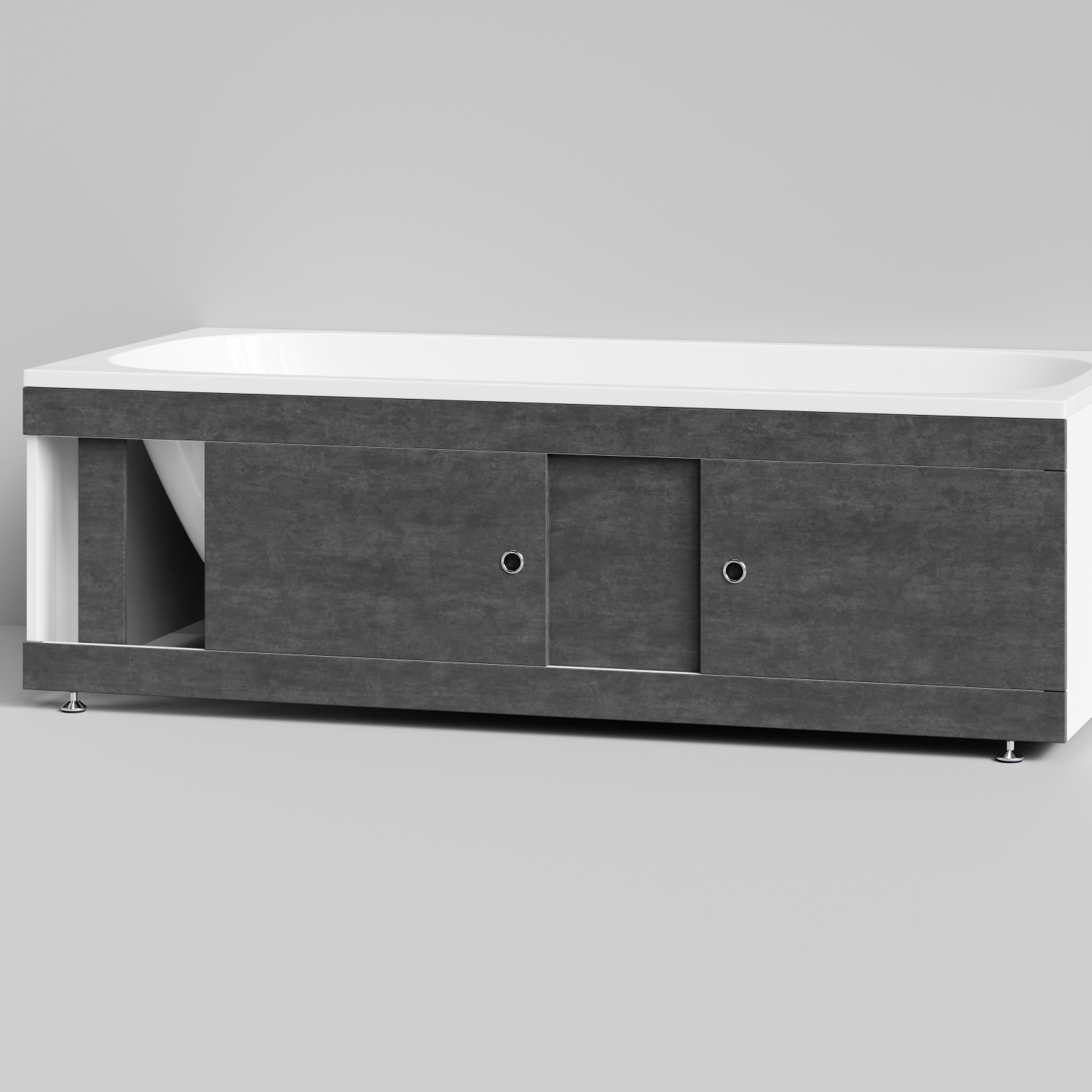 Экран под ванну Vod-ok Купе 180 раздвижной Серый камень