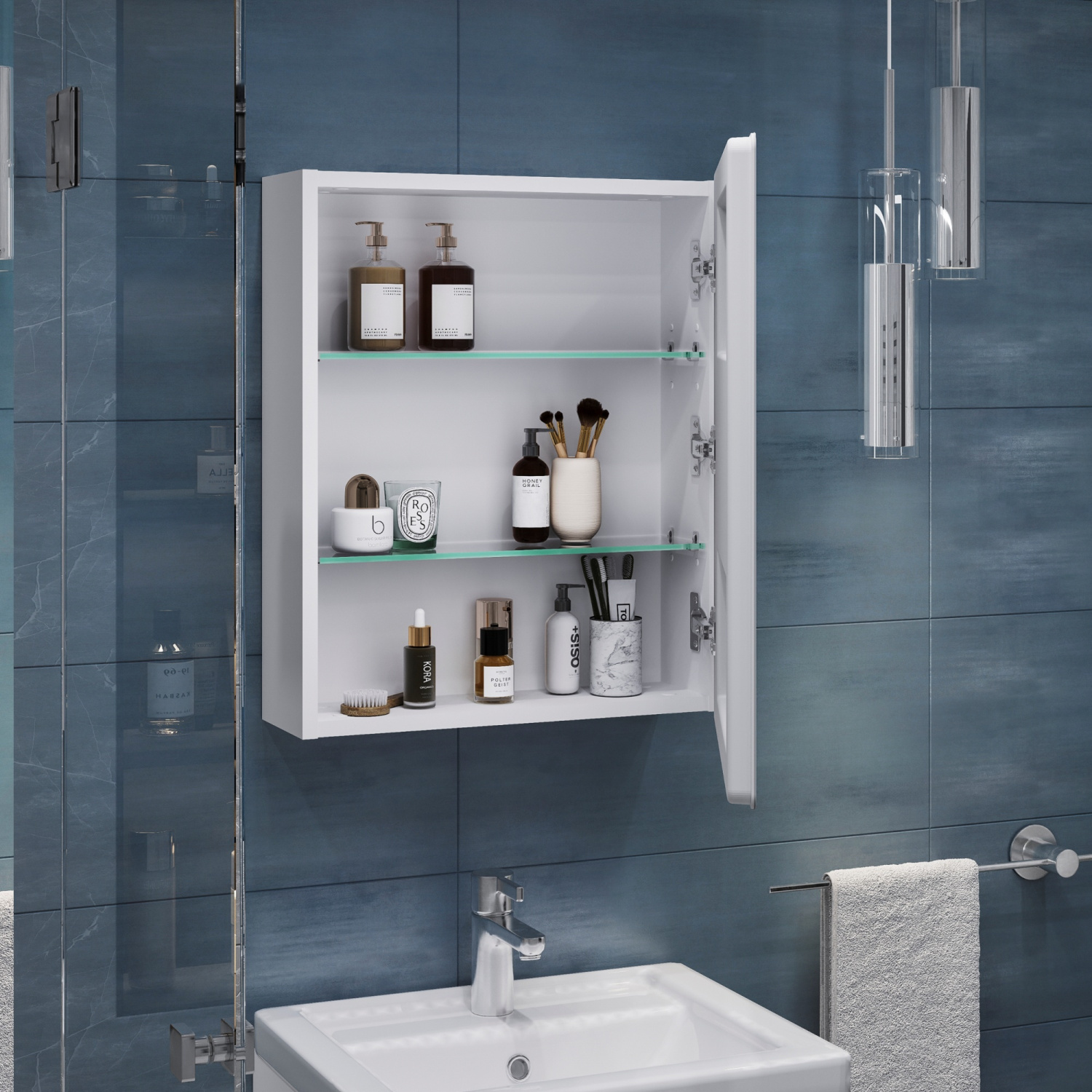 Зеркало Vigo Geometry Step 500 свет, сенсор, антизапотевание