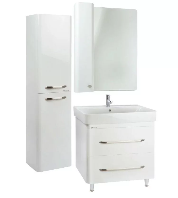 Пенал Bellezza Олимпия 35 L подвесной, белый