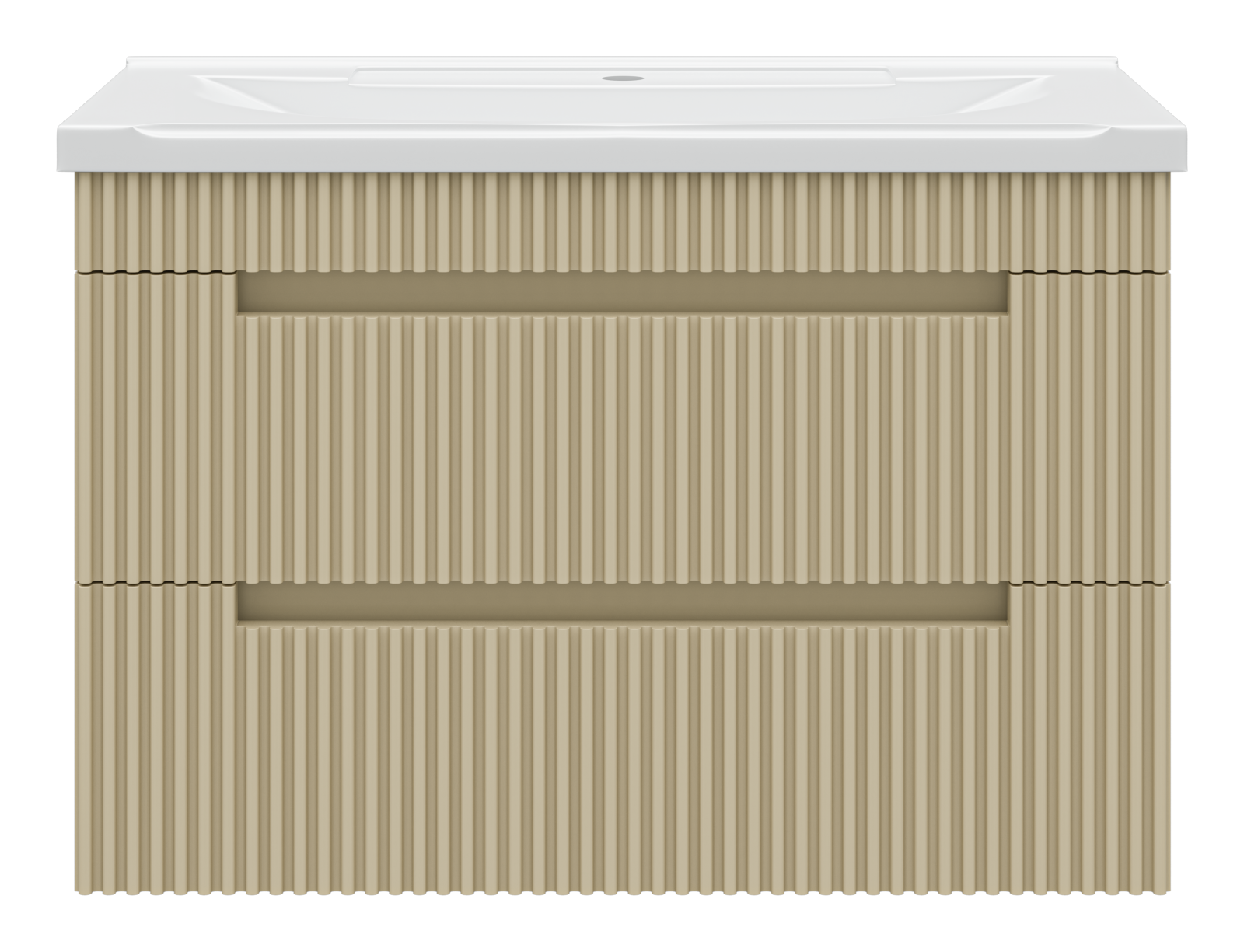 Тумба с раковиной Brevita Ariana 80 подвесная, капучино