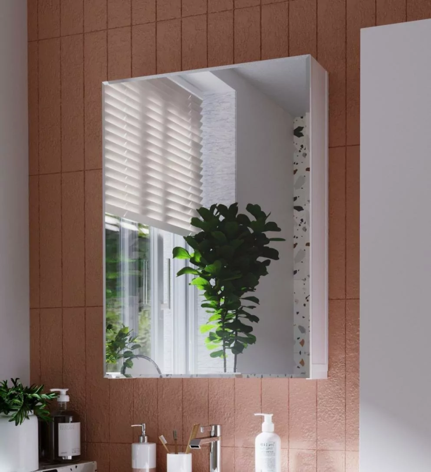 Зеркало-шкаф 1Marka Соната 60 белый