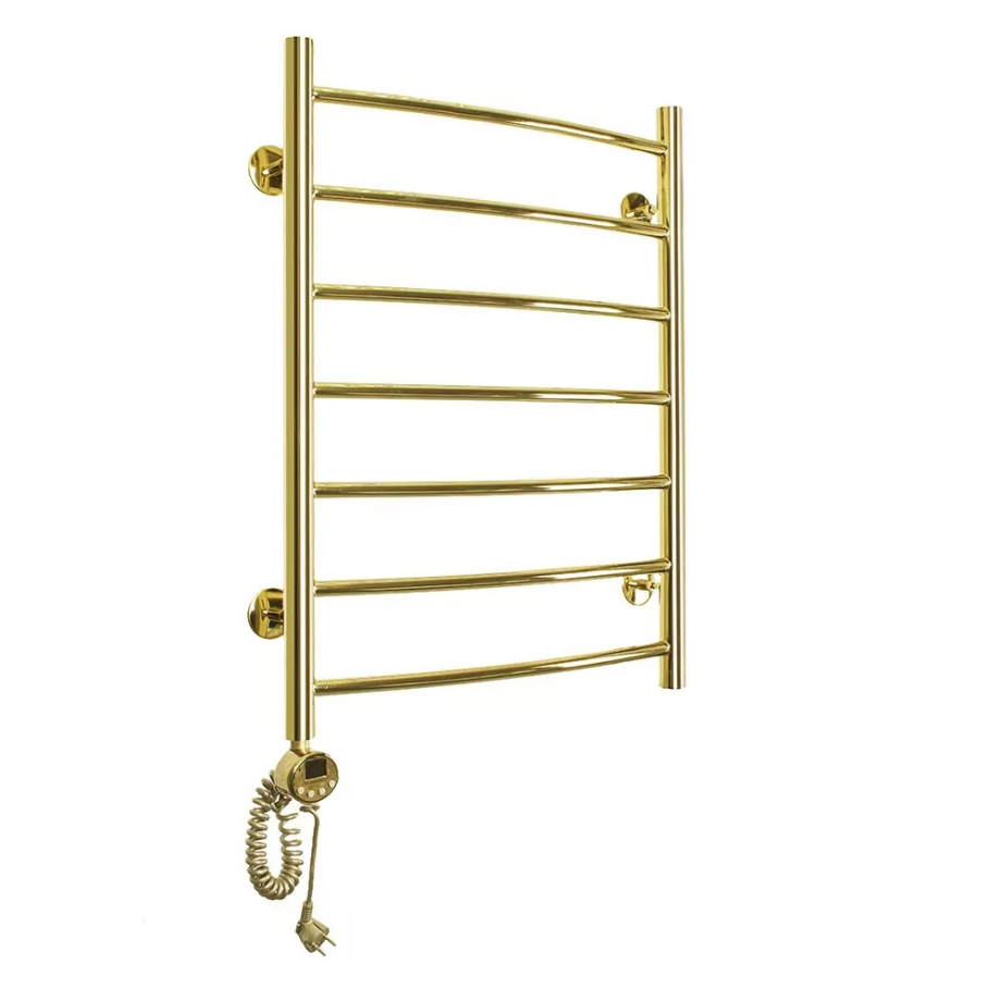 Полотенцесушитель электрический Domoterm Калипсо П7 500X700 EL левый, золото