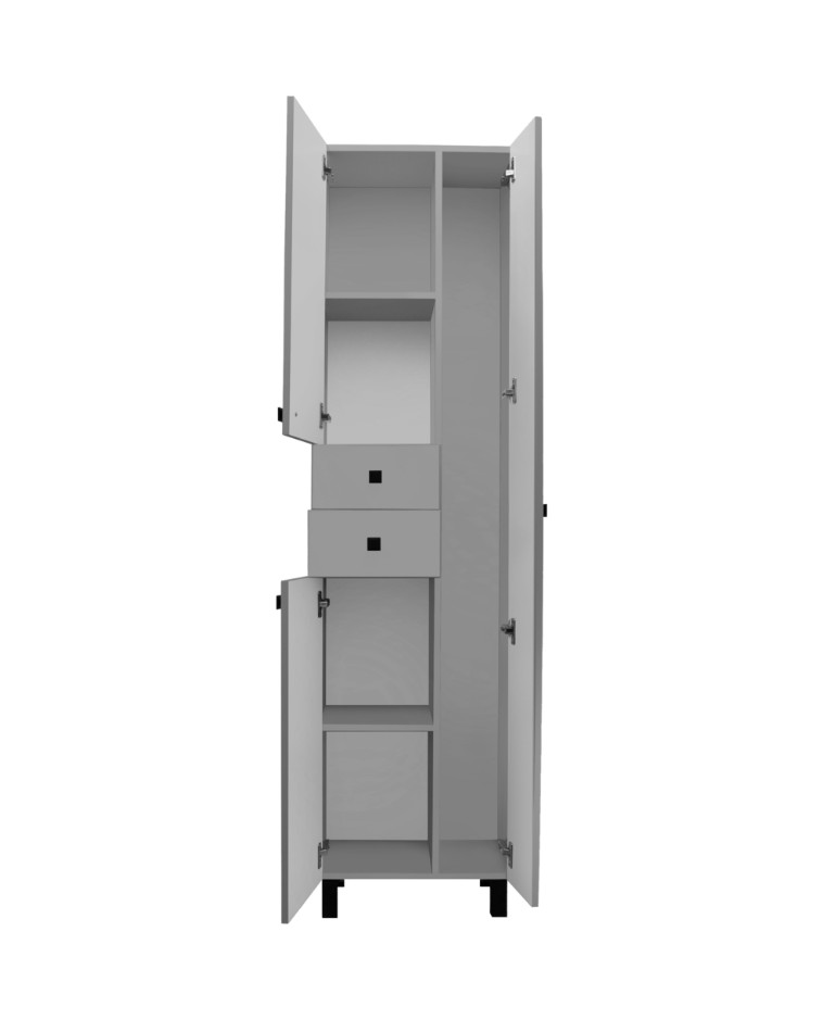 Пенал Runo 50 напольный, серый, правый