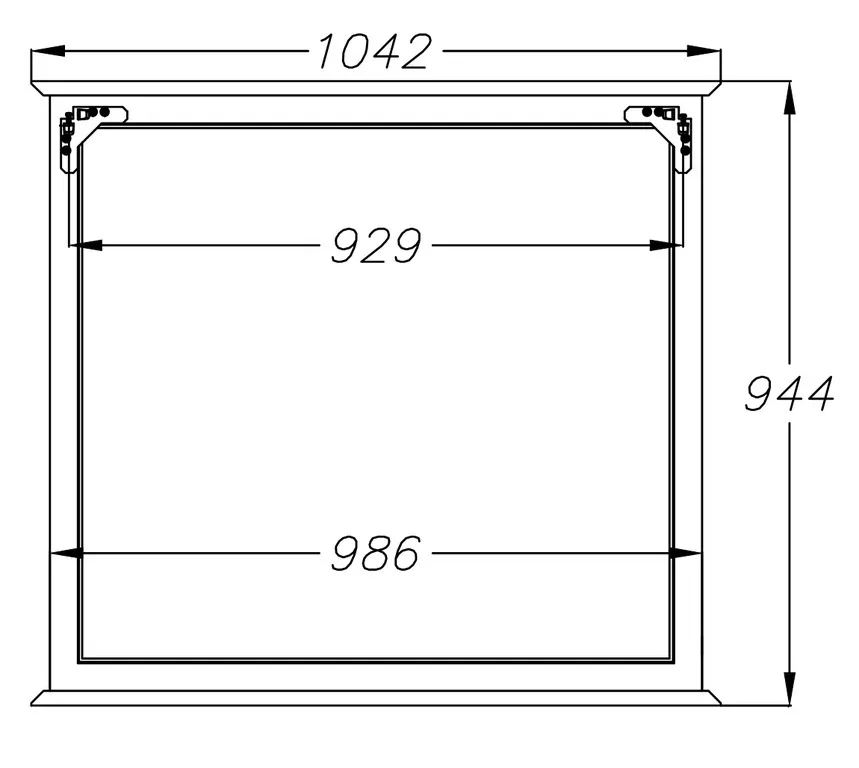 Зеркало Opadiris Кантара 105 слоновая кость