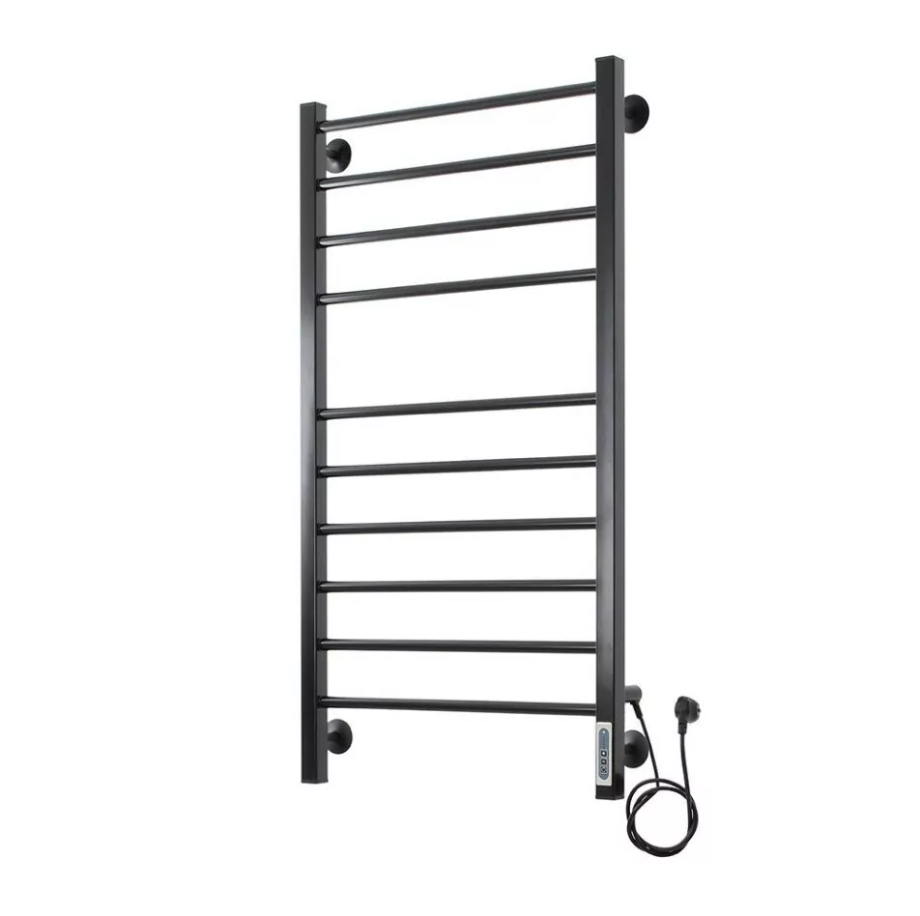 Полотенцесушитель электрический Domoterm Куба П10 500x1000 EK R правый, черный матовый