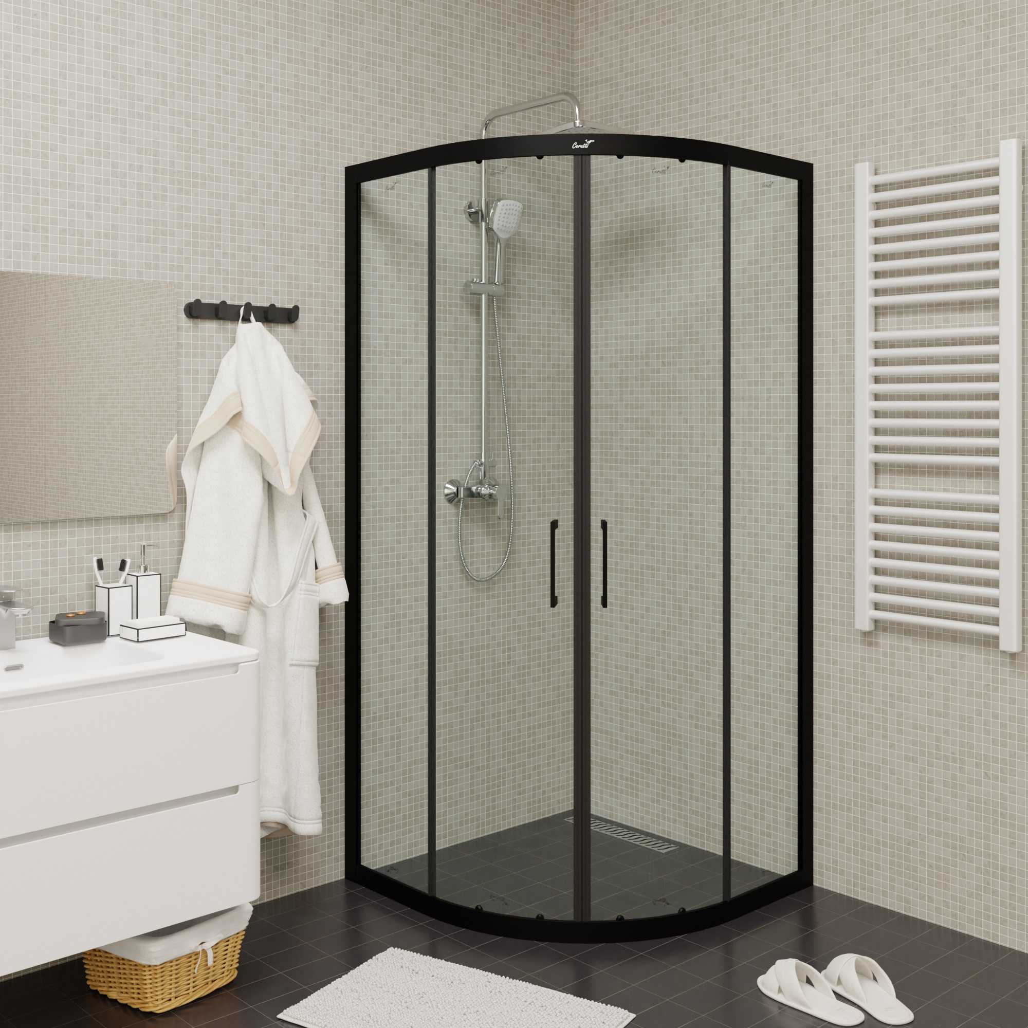 Душевой уголок Cerutti Spa VIVA100B без поддона (100x100x195)