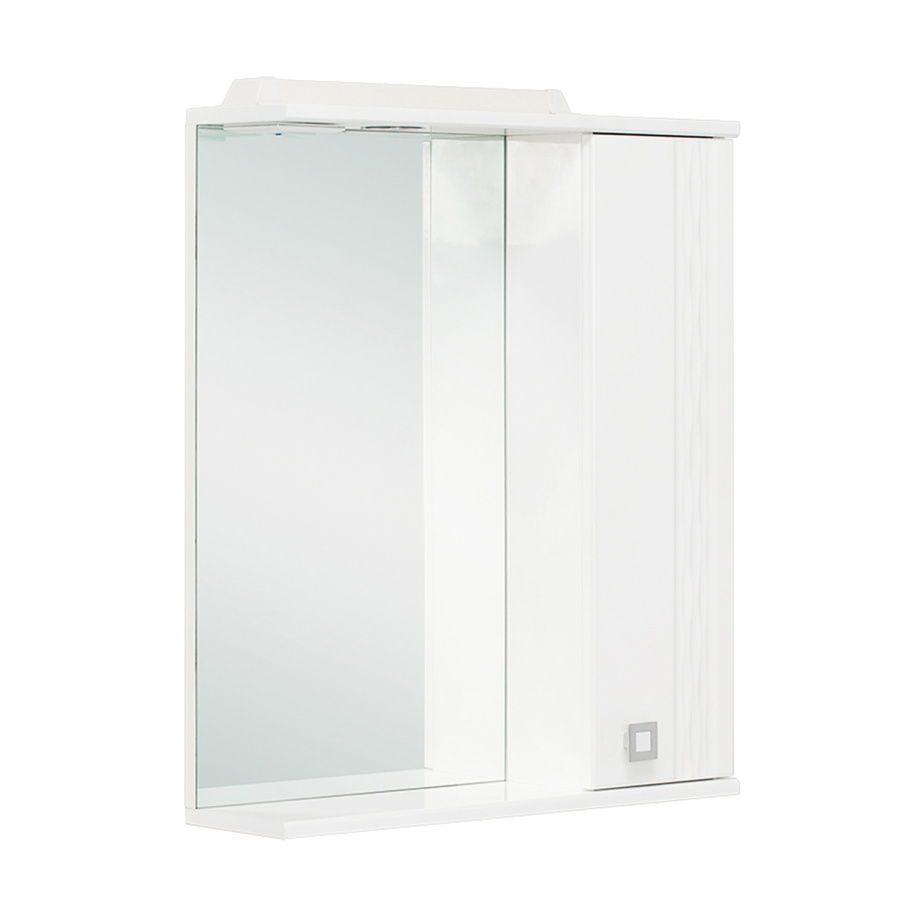 Зеркало со шкафчиком Onika Лига 52.01 R свет, белый