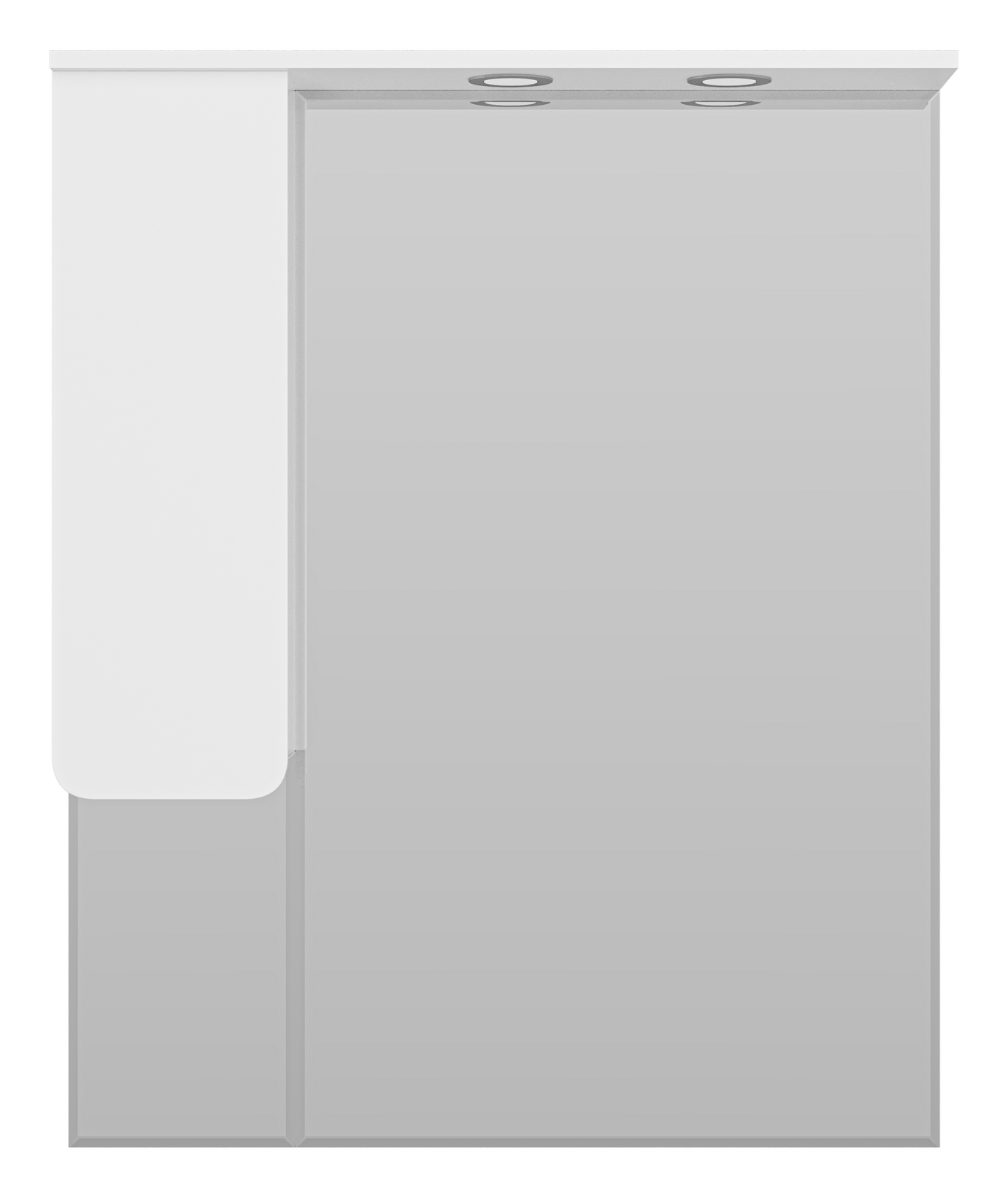 Зеркало-шкаф Misty Чегет 85 L, белый