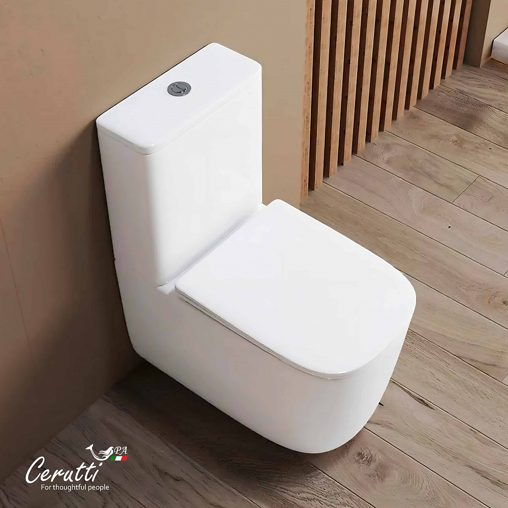 Унитаз Ceruttispa ALVARO Tornado CT11089, напольный, безободковый (620х355х790), белый